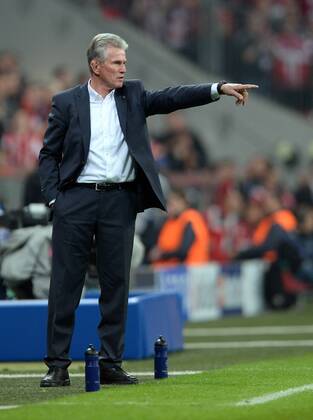 FUSSBALL CHAMPIONS LEAGUE HALBFINALE HINSPIEL 2012 2013 FC Bayern München - FC Barcelona 23.04.2013 Trainer Jupp Heynckes (FC Bayern München) 