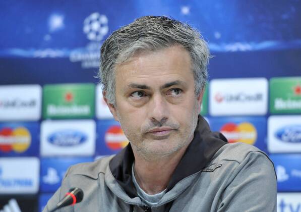 Jose Mourinho, coach and manager of Real Madrid C.F., during the training session - Real Madrid - Borussia Dortmund - UEFA Champions League 2012 2013 - Semifinal - Second Leg Match - Valdebebas - Madrid - Spain 29 04 2013 . @ Francesca Ceciarini NJF Media 
