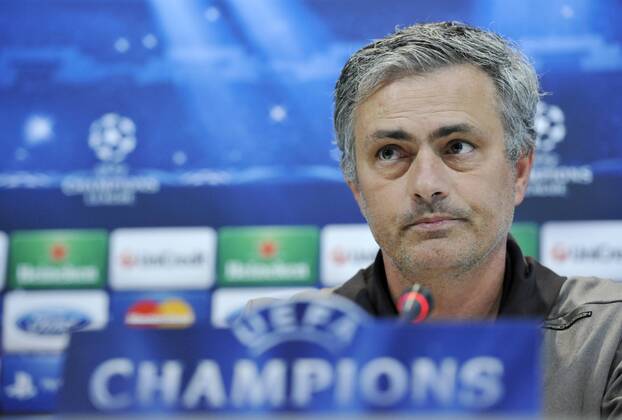 Jose Mourinho, coach and manager of Real Madrid C.F., during the training session - Real Madrid - Borussia Dortmund - UEFA Champions League 2012 2013 - Semifinal - Second Leg Match - Valdebebas - Madrid - Spain 29 04 2013 . @ Francesca Ceciarini NJF Media 