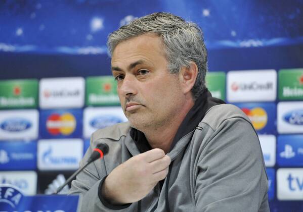 Jose Mourinho, coach and manager of Real Madrid C.F., during the training session - Real Madrid - Borussia Dortmund - UEFA Champions League 2012 2013 - Semifinal - Second Leg Match - Valdebebas - Madrid - Spain 29 04 2013 . @ Francesca Ceciarini NJF Media 