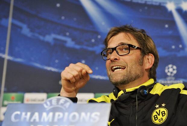 Jürgen Klopp, coach of Borussia Dortmund, during the press conference before the match - Real Madrid - Borussia Dortmund - UEFA Champions League 2012 2013 - Semifinal - Second Leg Match - Estadio Santiago Bernabeu - Madrid - Spain 29 04 2013 .@ Francesca Ceciarini NJF Media 