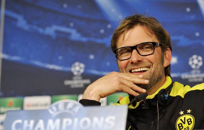 Jürgen Klopp, coach of Borussia Dortmund, during the press conference before the match - Real Madrid - Borussia Dortmund - UEFA Champions League 2012 2013 - Semifinal - Second Leg Match - Estadio Santiago Bernabeu - Madrid - Spain 29 04 2013 .@ Francesca Ceciarini NJF Media 