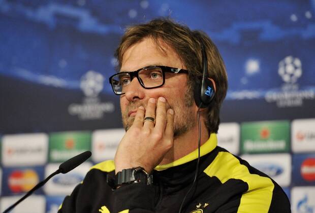 Jürgen Klopp, coach of Borussia Dortmund, during the press conference before the match - Real Madrid - Borussia Dortmund - UEFA Champions League 2012 2013 - Semifinal - Second Leg Match - Estadio Santiago Bernabeu - Madrid - Spain 29 04 2013 .@ Francesca Ceciarini NJF Media 