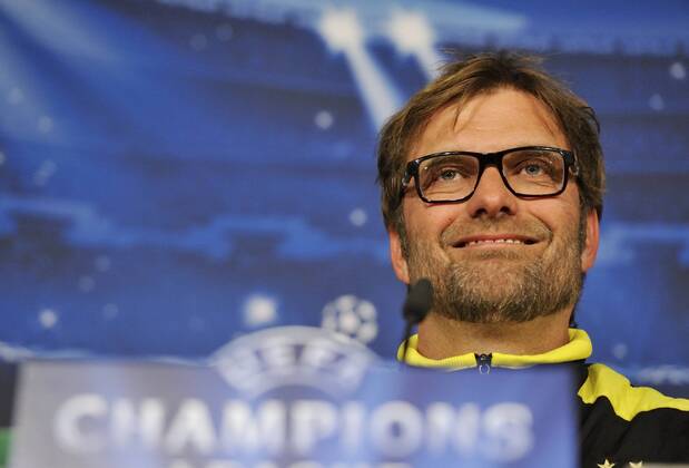 Jürgen Klopp, coach of Borussia Dortmund, during the press conference before the match - Real Madrid - Borussia Dortmund - UEFA Champions League 2012 2013 - Semifinal - Second Leg Match - Estadio Santiago Bernabeu - Madrid - Spain 29 04 2013 .@ Francesca Ceciarini NJF Media 