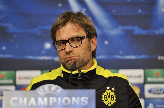 Jürgen Klopp, coach of Borussia Dortmund, during the press conference before the match - Real Madrid - Borussia Dortmund - UEFA Champions League 2012 2013 - Semifinal - Second Leg Match - Estadio Santiago Bernabeu - Madrid - Spain 29 04 2013 .@ Francesca Ceciarini NJF Media 
