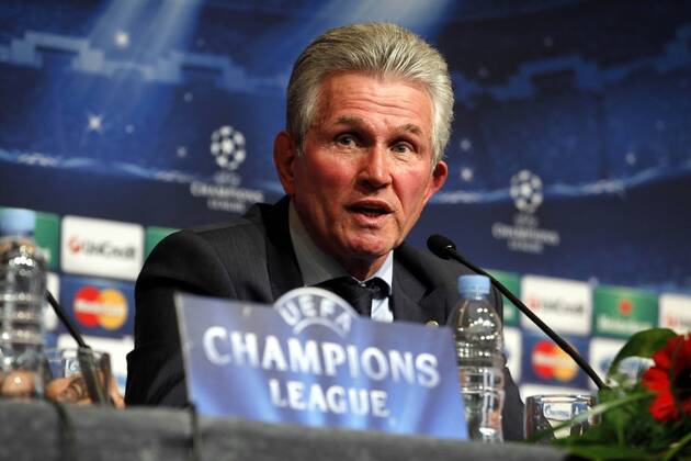 Pressekonferenz mit Trainer Jupp Heynckes zum Champions League Halbfinale in Barcelona 