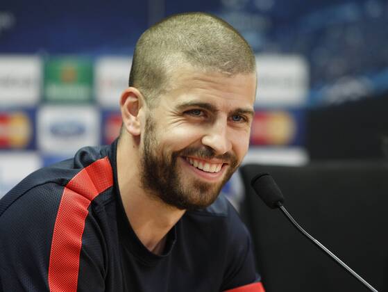 Gerard Pique press conference after the Champions match vs Bayern. Foto. R. SOLANA 