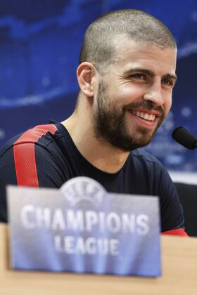 Gerard Pique press conference after the Champions match vs Bayern. Foto. R. SOLANA 