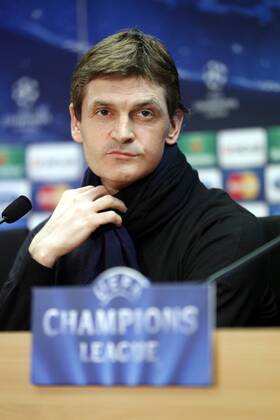 Tito Vilanova press conference after the Champions match vs Bayern. Foto. R. SOLANA 
