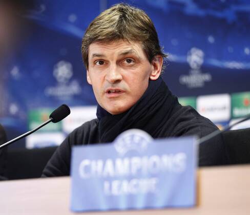 Tito Vilanova press conference after the Champions match vs Bayern. Foto. R. SOLANA 