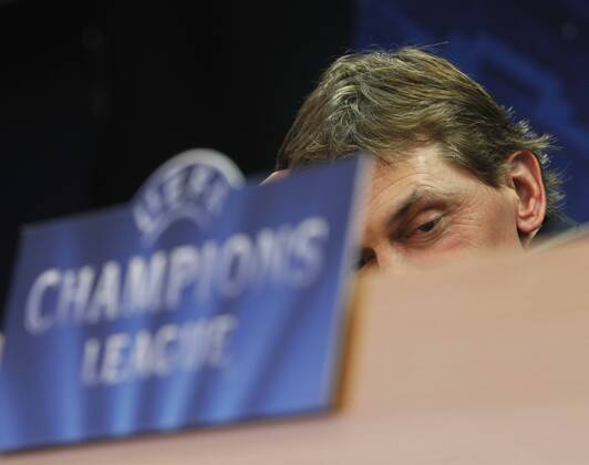Tito Vilanova press conference after the Champions match vs Bayern. Foto. R. SOLANA 