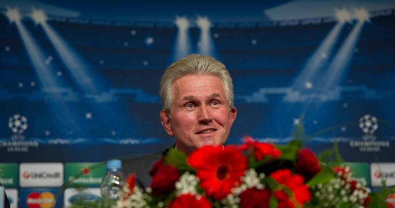 Trainer Jupp HEYNCKES (BAY) Fussball international UEFA Championsleague Saison 2012 2013: Offizielle Pressekonferenz des FC Bayern München im Hinblick auf das UCL Halbfinal-Rückspiel in Barcelona, Spanien am 30.04.2013,
