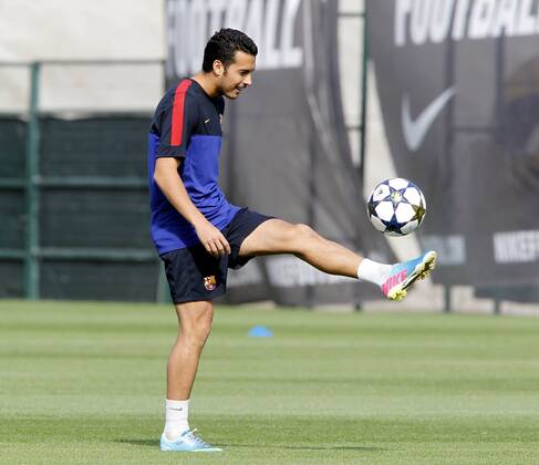 FC Barcelona session training: Pedro 