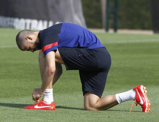 FC Barcelona session training: Gerard Pique 