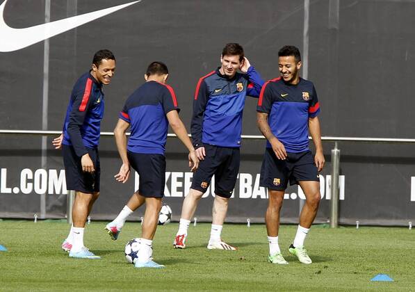 FC Barcelona session training: Lionel Messi 
