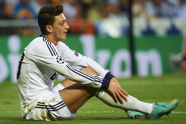 30.04.2013, UEFA Champions League Halbfinale, Real Madrid - Borussia Dortmund, v.l. Mesut Özil (Real Madrid CF)