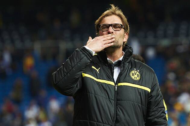 30.04.2013, UEFA Champions League Halbfinale, Real Madrid - Borussia Dortmund, v.l. Jürgen Klopp coach (Borussia Dortmund) Jubel nach den einzug ins Finale
