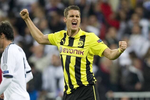 Sebastian KEHL (DO) jubelt ueber den Einzug in das Finale, Fussball Champions League, Halbfinale, Real Madrid (Real) - Borussia Dortmund (DO) am 30.04.2013 in Madrid Spanien