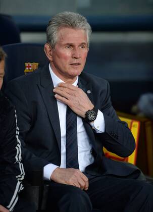 FUSSBALL CHAMPIONS LEAGUE HALBFINALE RÜCKSPIEL 2012 2013 FC Barcelona - FC Bayern München 01.05.2013 Trainer Jupp Heynckes (FC Bayern München) 