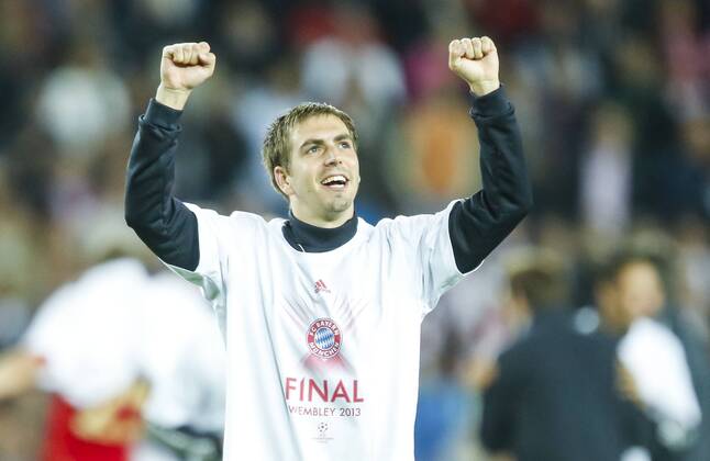 Philipp Lahm (Bayern 21) Jubel, Freude, Emotionen, Feiern, Lachen, jubelt, freuen, reisst die Arme hoch, ballt die Faust FC BARCELONA - FC BAYERN MÜNCHEN ( 0- 3) Fussball UEFA Champions League, Halbfinale Rückspiel, Barcelona, 01.05.2013 CL Saison 2012 2013, FCB, BARCA