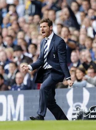 Tottenham s Andre Villas-Boas in action..- Barclays Premier League - Tottenham vs Southampton - White Hart Lane - London - 4th May 2013 - Pic David Klein Sportimage EDITORIAL USE ONLY. No use with unauthorised audio, video, data, fixture lists, club league logos or live services. Online in-match use limited to 120 images, no video emulation. No use in betting, games or single club league player publications.
