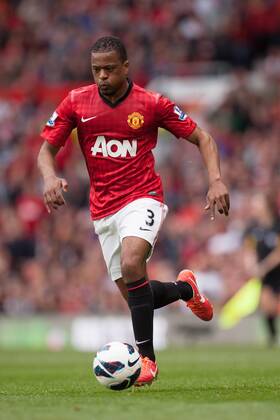 Football - 2012 2013 Premier League - Manchester United vs. Chelsea Patrice Evra of Manchester United at Old Trafford