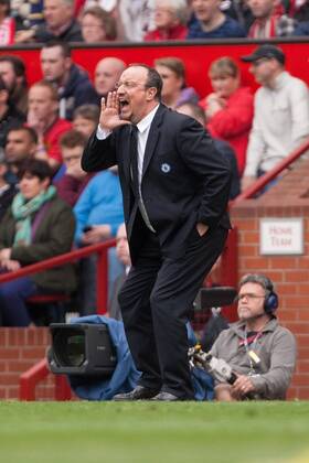 Football - 2012 2013 Premier League - Manchester United vs. Chelsea Chelsea manager Rafa Benitez at Old Trafford