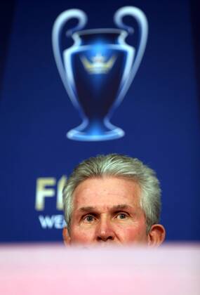 FUSSBALL - CL Finale, Dortmund vs Bayern, Vorberichte München,DEUTSCHLAND,14.MAI.13 - FUSSBALL - UEFA Champions League Finale, Borussia Dortmund vs FC Bayern München, Vorberichte, Pressekonferenz von Bayern München im Rahmen des Open Media Day. Bild zeigt Trainer Jupp Heynckes (Bayern). 