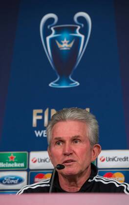14.05.2013, Alianz Arena, Muenchen, GER, UEFA CL, FC Bayern Muenchen, Medientag, im Bild Jupp Heynckes (Trainer) Coach Jupp Heynckes during the open media day of FC Bayern Munich in front of the UEFA Champions League Final 2013 held at the Alianz Arena, Munich, Germany on 2013 05 14 EP_Gro