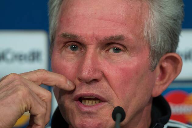 14.05.2013, Alianz Arena, Muenchen, GER, UEFA CL, FC Bayern Muenchen, Medientag, im Bild Jupp Heynckes (Trainer) Coach Jupp Heynckes during the open media day of FC Bayern Munich in front of the UEFA Champions League Final 2013 held at the Alianz Arena, Munich, Germany on 2013 05 14 EP_Gro
