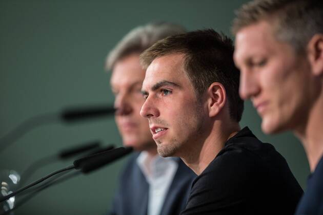 14.05.2013, Alianz Arena, Muenchen, GER, UEFA CL, FC Bayern Muenchen, Medientag, im Bild Philipp Lahm Philipp Lahm during the open media day of FC Bayern Munich in front of the UEFA Champions League Final 2013 held at the Alianz Arena, Munich, Germany on 2013 05 14 EP_Gro