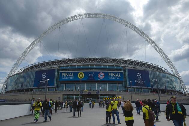 Wembley Stadium during the UEFA Champions League match between Borussia Dortmund and Bayern Munich on May 25, 2013 at Wembley stadium, London, England. Borussia Dortmund v Bayern Munich Champions League 2012 2013 xVIxxIVx 1574230