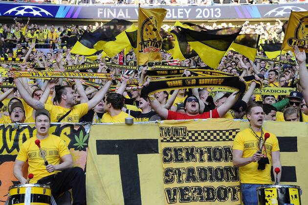 London 25 05 2013 - finale Champions League Borussia Dortmund (BVB) - Fans Borussia Dortmund 