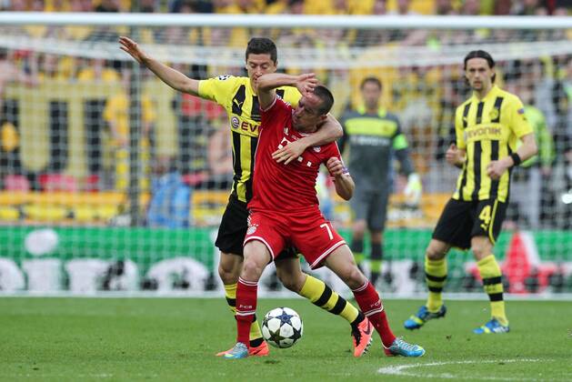 Fußball Fussball UEFA Championsleague Finale Final 2013 Herren Männer Saison 2012 13 25.05.2013 BVB Borussia Dortmund vs. FC Bayern München