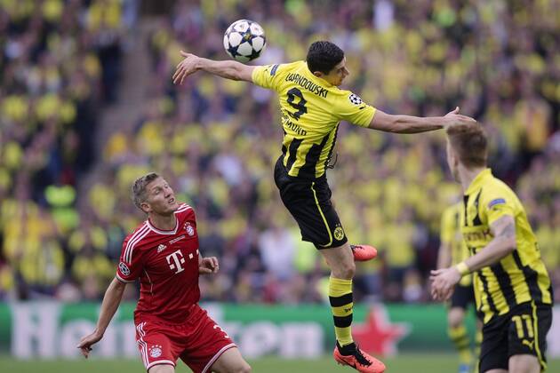 Robert LEWANDOWSKI (Borussia Dortmund - BVB - 9) - Bastian SCHWEINSTEIGER (FC Bayern München - 31) - Marco REUS (Borussia Dortmund - BVB - 11) EP_GST