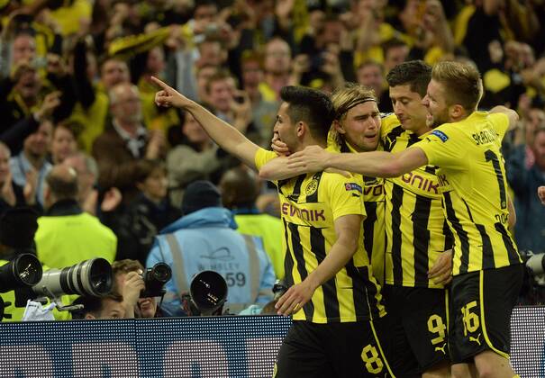 25.05.2013, xjhx, UEFA Champions League Finale, Borussia Dortmund - FC Bayern München, v.l. Ilkay Gündogan (Borussia Dortmund) Torjubel, Goal celebration, celebrate the goal 1:1