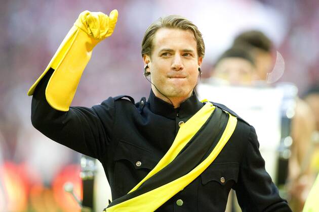 Lars RICKEN (Ex-Fussballprofis) im Kostüm, Fussball Champions League Finale 2013 Borussia Dortmund. Saison2012 13, WEMBLEY Stadion, 25.05.2013.