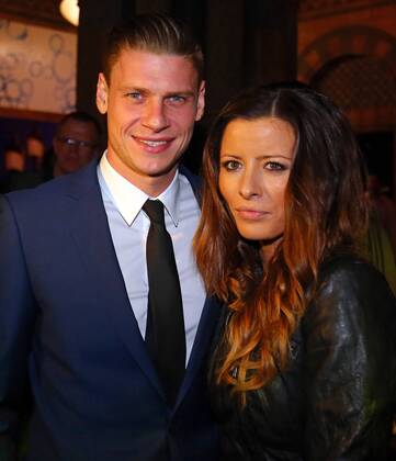 Lukasz PISZCZEK Nr. 26 BVB, Ewa, Ehefrau von bei der BVB Party im Natural History Museum (Naturhistorisches Museum) - BORUSSIA DORTMUND ( 2- 1) Fussball UEFA Champions League, Finale London am 25.05.2013 CL Saison 2012 2013, BVB