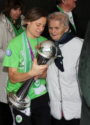 VfL Wolfsburg Frauen, Empfang im Rathaus der Stadt Wolfsburg, Martina Müller