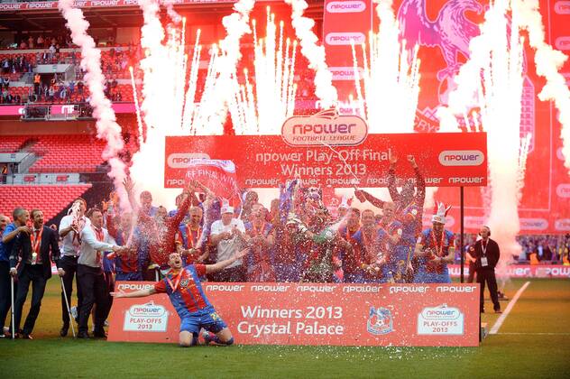 Football : Championship play-off final Crystal Palace Wembley Crystal Palace celebrations
