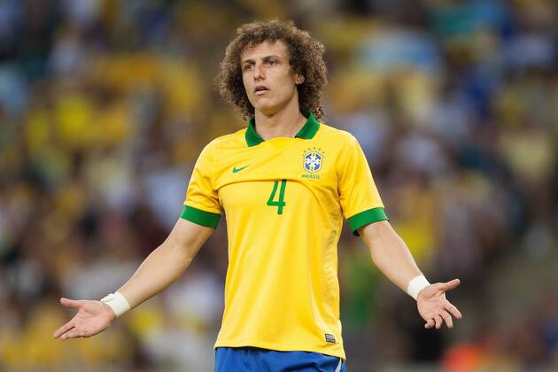 Football - International Friendly - Brazil vs. England David Luiz of Brazil at the Maracana Stadium, Rio de Janeiro