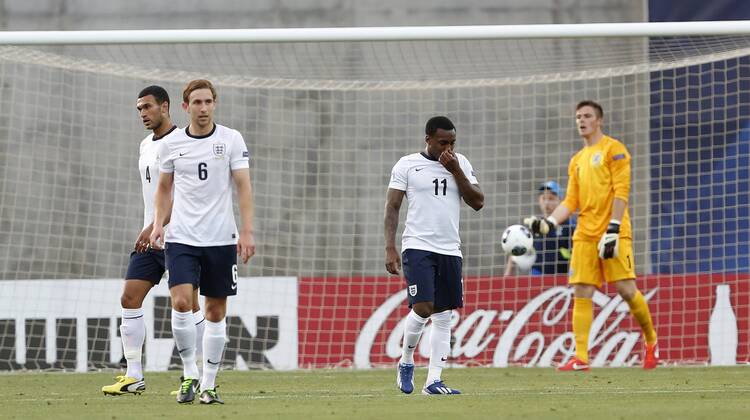 England s Danny Rose looks on dejected after going 1-0 down - England U21 vs Norway U21 - UEFA U21 Championship 2013 - Ha Moshava Stadium - Petah Tikva - Israel - 08 06 2013 - Pic David Klein Sportimage EDITORIAL USE ONLY. No use with unauthorised audio, video, data, fixture lists, club league logos or live services. Online in-match use limited to 120 images, no video emulation. No use in betting, games or single club league player publications.