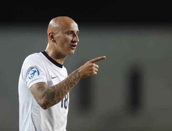 England s Jonjo Shelvey looks on dejected - England U21 vs Norway U21 - UEFA U21 Championship 2013 - Ha Moshava Stadium - Petah Tikva - Israel - 08 06 2013 - Pic David Klein Sportimage EDITORIAL USE ONLY. No use with unauthorised audio, video, data, fixture lists, club league logos or live services. Online in-match use limited to 120 images, no video emulation. No use in betting, games or single club league player publications.