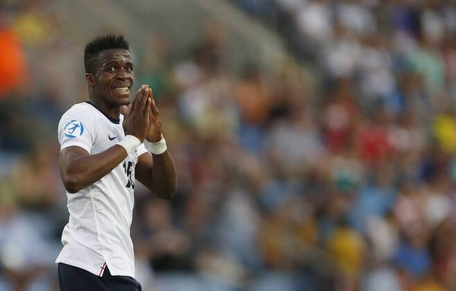 England s Wilfred Zaha looks on dejected - England U21 vs Norway U21 - UEFA U21 Championship 2013 - Ha Moshava Stadium - Petah Tikva - Israel - 08 06 2013 - Pic David Klein Sportimage EDITORIAL USE ONLY. No use with unauthorised audio, video, data, fixture lists, club league logos or live services. Online in-match use limited to 120 images, no video emulation. No use in betting, games or single club league player publications.