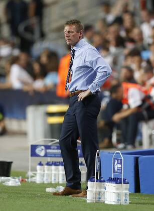 England s Stuart Pearce looks on - England U21 vs Norway U21 - UEFA U21 Championship 2013 - Ha Moshava Stadium - Petah Tikva - Israel - 08 06 2013 - Pic David Klein Sportimage EDITORIAL USE ONLY. No use with unauthorised audio, video, data, fixture lists, club league logos or live services. Online in-match use limited to 120 images, no video emulation. No use in betting, games or single club league player publications.