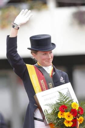 Balve Schloß Wocklum 09.06.2013 Balve Optimum Deutsche Meisterschaften Dressur Grand Prix Kür: Helen Langehanenberg (Gold)