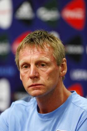 England s Stuart Pearce during his press conference England U21 Training - UEFA U21 Championship 2013 - Teddy Stadium - Jerusalem - Israel - 10 06 2013 - Pic David Klein Sportimage EDITORIAL USE ONLY. No use with unauthorised audio, video, data, fixture lists, club league logos or live services. Online in-match use limited to 120 images, no video emulation. No use in betting, games or single club league player publications.