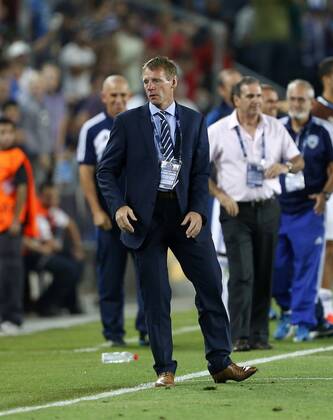 England s Stuart Pearce looks on dejected at the final whistle - Israel U21 vs England U21 - UEFA U21 Championship 2013 - Teddy Stadium - Jerusalem - Israel - 11 06 2013 - Pic David Klein Sportimage EDITORIAL USE ONLY. No use with unauthorised audio, video, data, fixture lists, club league logos or live services. Online in-match use limited to 120 images, no video emulation. No use in betting, games or single club league player publications.