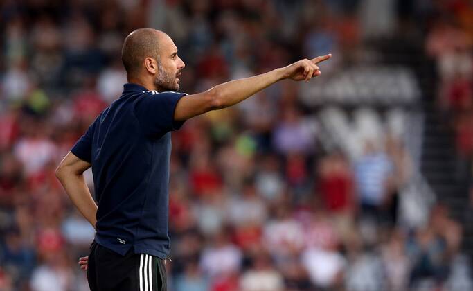 Aspach Fußball SG Sonnenhof Großaspach vs. FC Bayern München, Trainer Josep Guardiola (Bayern)