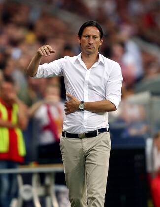 FUSSBALL - CL Quali, RBS vs Fenerbahce SALZBURG,AUSTRIA,31.JUL.13 - FUSSBALL - UEFA Champions League, Qualifikation, Red Bull Salzburg vs Fenerbahce Istanbul. Bild zeigt Trainer Roger Schmidt (RBS). 